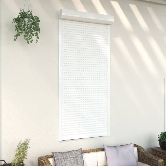 Gossi oblon rulant, alb, 100 x 210 cm, aluminiu