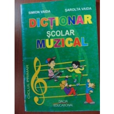 Dictionar scolar muzical-Simion Vaida