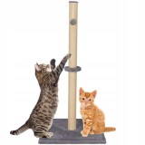 Ansamblu de joaca pentru pisici, cu loc pentru zgariat si sfoara, 75cm, gri inchis Household NewTrend