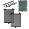 Set 2 buc. jaluzele auto retractabile, latime 40cm, culoare neagra