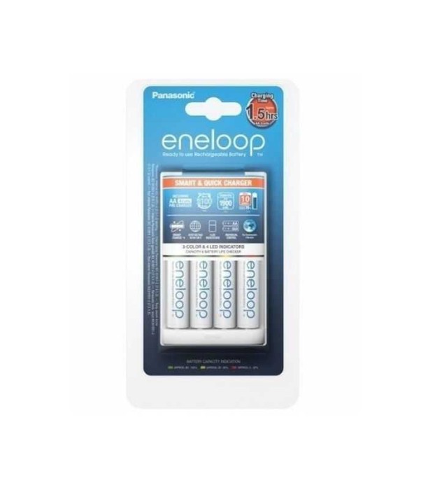 Panasonic Eneloop Incarcator Smart &amp; Quick include 4x AA R6 1900mA