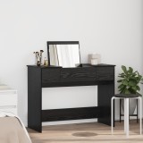 VidaXL Masă de Toaletă cu Oglindă Negru Stejar 100x45x76 cm