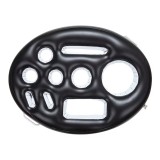 Suport gonflabil pentru băuturi, PVC, negru, 71x50cm