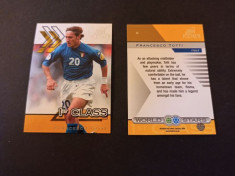 Cartonas premium de colectie, Francesco Totti, Italia Futera World Football 2001 foto