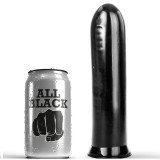 All Black-Dildo Negru 19 Cm-Silicon