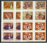 Romania.1976 Pictura cu flori bloc 4 TR.171