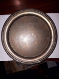 Cumpara ieftin Farfurie mai veche deosebita motive fitomorfe gravate / alama ag &amp; au / D: 25 cm