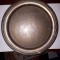 Farfurie mai veche deosebita motive fitomorfe gravate / alama ag &amp; au / D: 25 cm