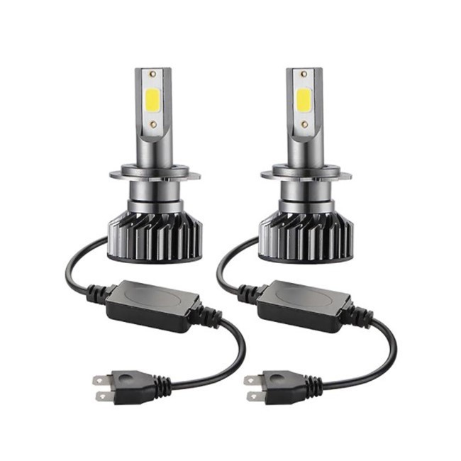 Set 2 becuri LED auto H7, F2 COB, 100W, 6500K, alb rece