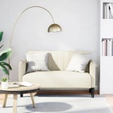 Canapea loveseat crem 109 cm catifea