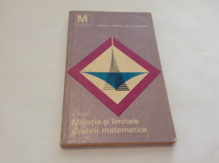 Maretia si limitele gandirii matematice - Oskar Becker--P1