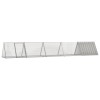 VidaXL Cușcă pentru iepuri, gri, 504,5x80,5x71 cm, oțel galvanizat