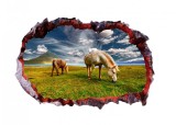 Cumpara ieftin Autocolant decorativ, Gaura in perete, Multicolor, 85 cm, 615STC-1, animale si pasari, Oem