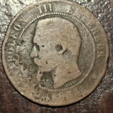 Franta 10 centimes 1854 M Napoleon III