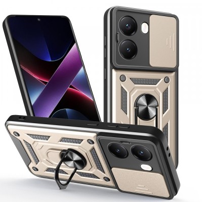 Husa pentru Xiaomi Poco X7 Pro, Techsuit, CamShield, Aurie foto