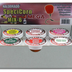 Haldorado - Momeala artificiala SpeciCorn Mega - MIX-6 , 6 arome intr-o cutie