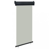Copertină laterală de balcon, gri, 100 x 250 cm