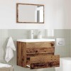 VidaXL Set de Mobilă pentru Baie 2 pcs Lemn Vechi 57 x 37 x 45 cm 875432