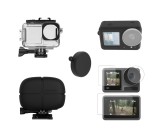 Set 5 accesorii pt DJI OSMO Action 3 Carcasa Husa set Folie Capac Geanta