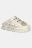 UGG papuci Goldenglow Slide femei, culoarea bej, cu platforma, 1167430-JSM