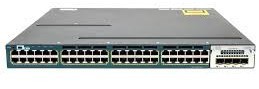 Switch Cisco Catalyst WS-C3560X-48P-S 48 porturi RJ-45 PoE cu modul C3KX-NM-1G 2 X PSU 715W