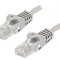 Cabluri patch U/UTP 5e CCA gri 1m RJ45