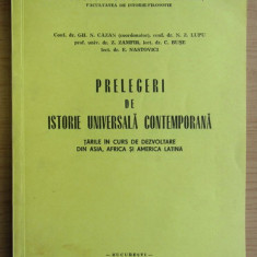 Gh. N. Cazan - Prelegeri de istorie universala contemporana. Tarile in curs de..