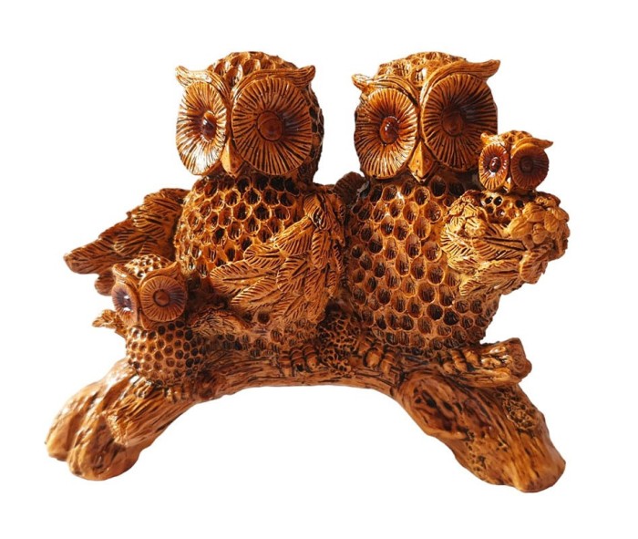 Statueta decorativa, Bufnite, Maro, 14 cm, 33286MB