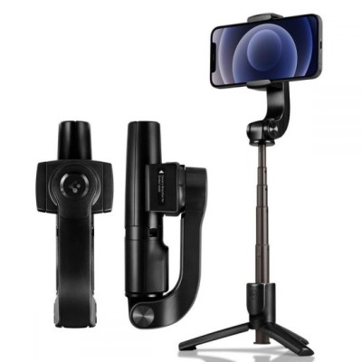 Selfie Stick Gimbal Stabil Bluetooth, 54cm - Spigen Tripod Mount and Gimbal Stabilizer (S610W) - Black foto