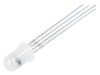 LED 5mm RGB Convex 30&deg; - Interval de temperatură: -30&deg; p&acirc;nă la 85&deg;C, Nr. term: 4, Optosupply