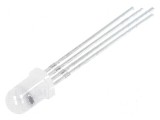 LED 5mm RGB Convex 30&deg; - Interval de temperatură: -30&deg; p&acirc;nă la 85&deg;C, Nr. term: 4, Optosupply