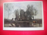 HOPCT 23773 ARBORI IN BALTA- CAMILLE COROT 1796-1875 --RUSIA--MUZEE - CP PICTURA --NECIRCULATA