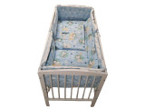 Lenjerie MyKids Baby Teddy Albastru 4+1 Piese 120x60 cm