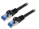 Cabluri Patch S/FTP 6a CCA LSZH 20m 26AWG Negru, Lanberg