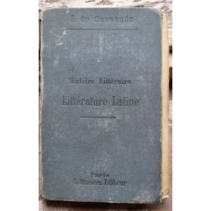 F. De Caussade - Histoire Litteraire - Litterature Latine