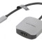 Adaptor HDMI 1.4 USB C 0.15m Negru Gri