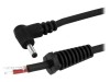 Cablu DC 1,3/3,5 mufă &icirc;n unghi negru 1,5m 2x1mm&sup2;, Bq Cable