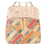 Rucsac dama din pluta imprimeu patchwork