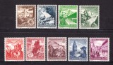 ✅ (S40) Germania Reich 1938 &quot; Ajutorul de iarna - monumente/flori &quot; ,serie Mi.675/683 , o sarniera , MH, Nestampilat