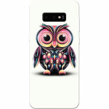 Husa silicon pentru Samsung Galaxy S10 Lite, Colorful Owl Illustration