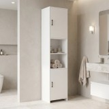 Cumpara ieftin Dulap de baie Column-cabinet Perlina, Alb, 40x32x175 cm