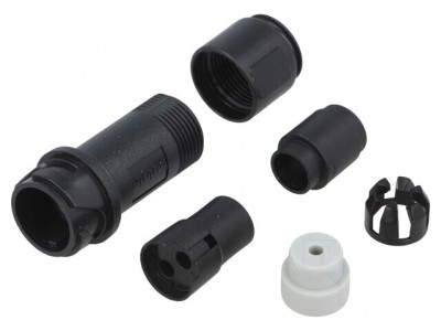 Conector Circular Mufă Mamă 2 PIN Fără Contacte Pe Cablu foto