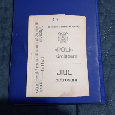 program Poli Timisoara - Jiul foto