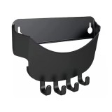 Cuier pentru sepci, 20 x 15 x 4 cm, plastic, alb