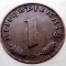 B.062 GERMANIA 1 REICHSPFENNIG 1938 D