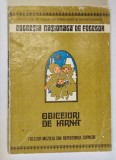 OBICEIURI DE IARNA , FOLCLOR MUZICAL DIN REPERTORIUL COPIILOR , TIPOLOGIE MUZICALA , COLECTIE DE CANTECE , ilustratii de STELUTA POPA , 1981