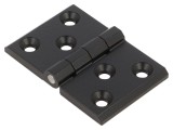 Balama zinc neagră 76mm x 50mm 6 orificii