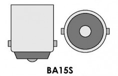 Led auto rosu BA15S 50W, 12V &amp;amp;#8211; 24V cu leduri EPISTAR foto