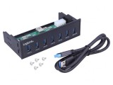 Hub USB 3.0 cu 7 Porturi pentru Slot 5.25&quot;, Logilink