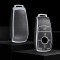 Husa de protectie premium pentru cheie auto Mercedes Benz, Elegance Luxury Cover Key, Gri - insertii piele